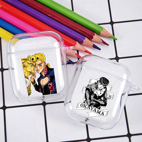 Hot JoJo's Bizarre Adventure JoJo Anime Soft silicone TPU Case For AirPods Pro 1 2 3 Clear Wireless Bluetooth Earphone Box Cover