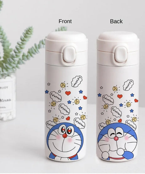 Doraemon Stainless Steel Thermos Mug – 400ml Insulated Cartoon Water Bottle