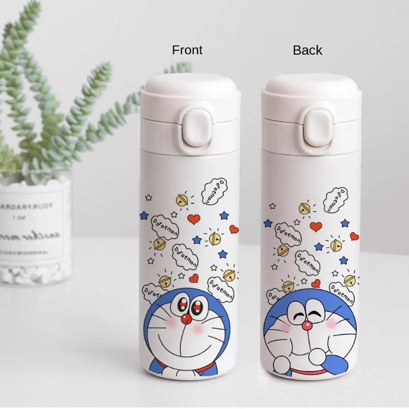 Doraemon Stainless Steel Thermos Mug – 400ml Insulated Cartoon Water Bottle