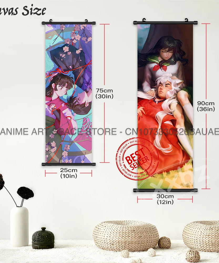 Inuyasha Poster hanging scroll: Kagome and Sesshomaru