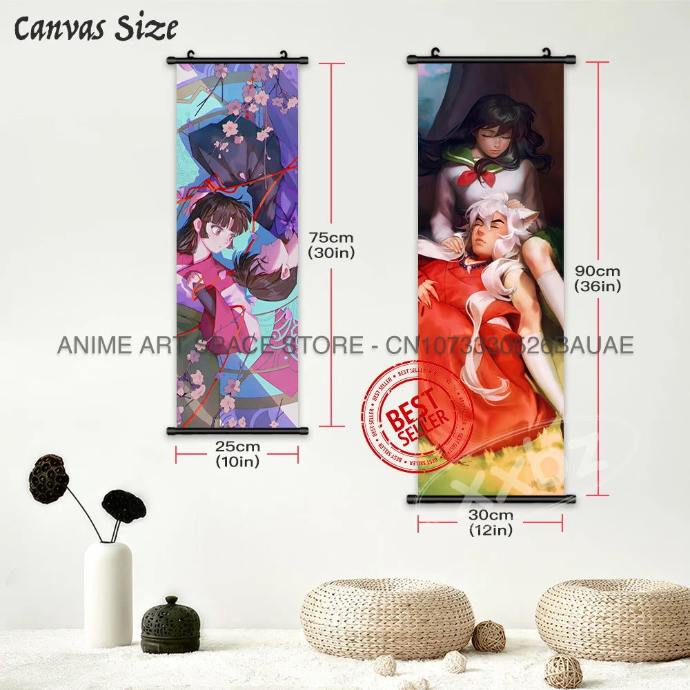 Inuyasha Poster hanging scroll: Kagome and Sesshomaru