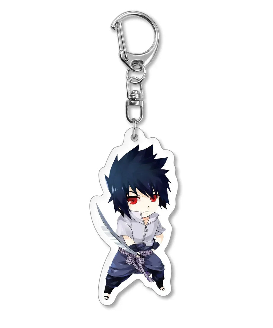 Naruto Keychain Key Accessories Acrylic Key Holder Kakashi Key Chain Ring Jewelry Bag Pendant for Girl Trinket Gift New