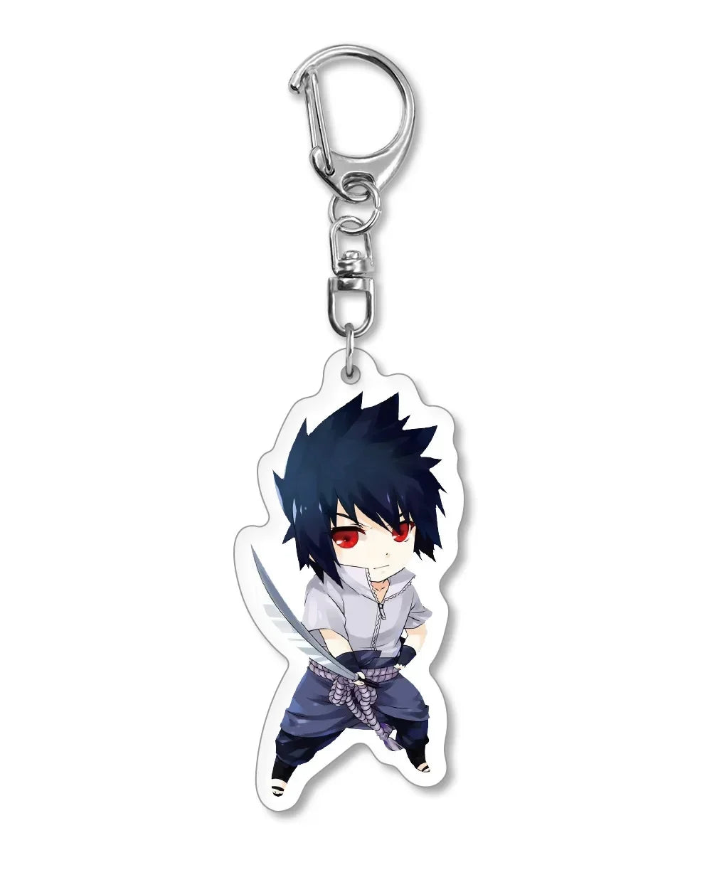 Naruto Keychain Key Accessories Acrylic Key Holder Kakashi Key Chain Ring Jewelry Bag Pendant for Girl Trinket Gift New