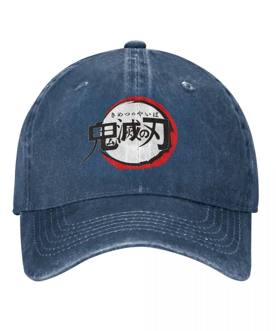 Demon Slayer Anime Baseball Caps Fashion Distressed Washed Snapback Cap Men Women Outdoor Activities Caps Hat