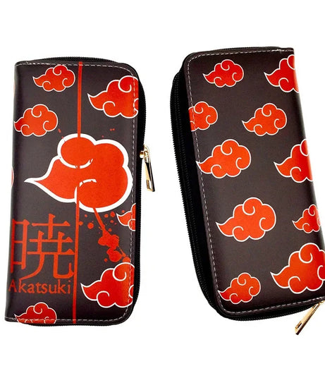 Naruto Sasuke Men Wallets Fashion Money Bag Zipper Coin Purse Female Purse Card Holder Multilayer Capacity Storage Bag Gift New