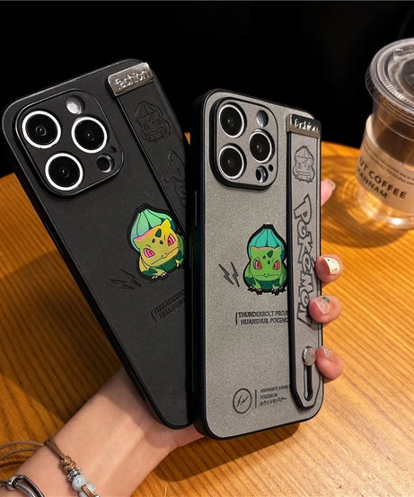 Gengar, Bulbasaur & Squirtle iPhone Case – Pokémon Laser Emboss Leather Cover