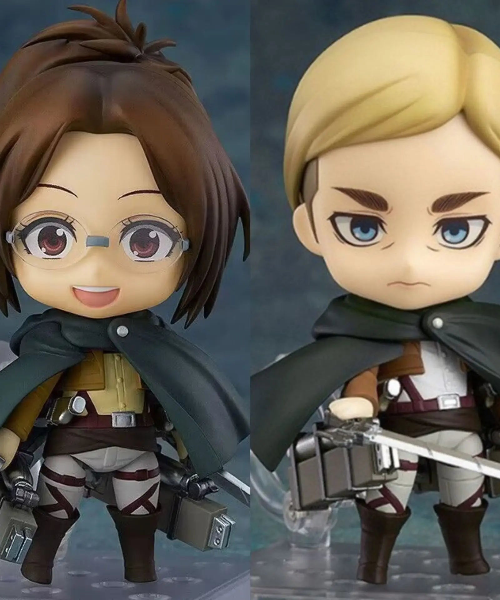 10cm Attack on Titan Erwin Smith Hange Zoe  Anime Action Figure Toys Doll Collection Christmas Gift