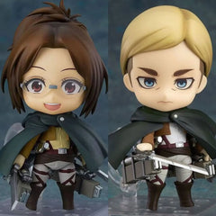 Attack on Titan Erwin & Hange Mini Action Figures — 10cm Set