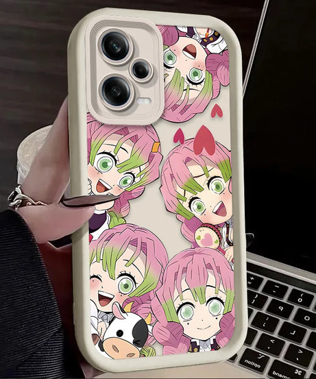 Anime Demon Slayer Case For Xiaomi Redmi Note 13 14 12 11 Pro Plus 5G 14S 12S 11S 10S 10 9 Redmi 14C 13C 12C 12 4G Back Cover