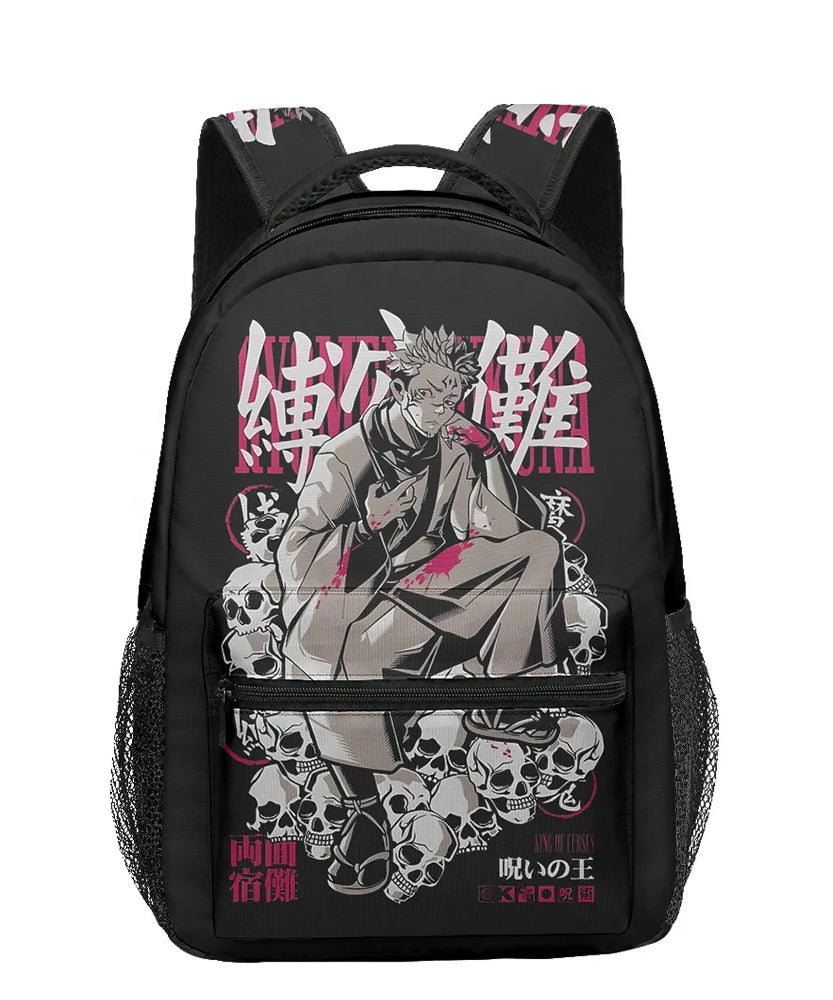 Boy Anime Printed Jujutsu Kaisen Gojo Satoru Backpack Large Capacity Drawstring Bag Student School Bag Travel