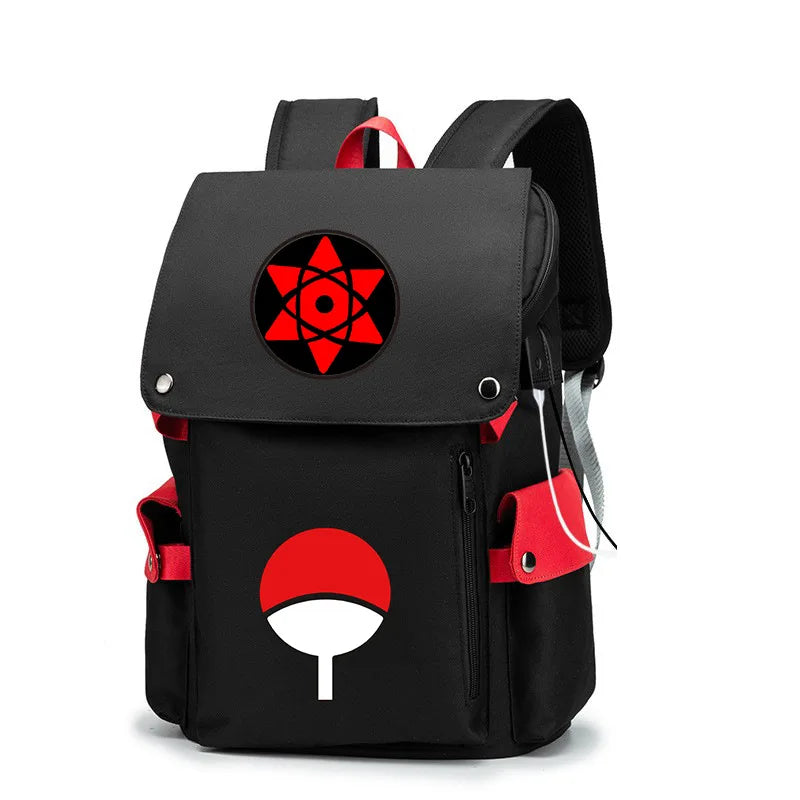 Naruto Anime Laptop Backpack – Large Capacity Travel & School Bag