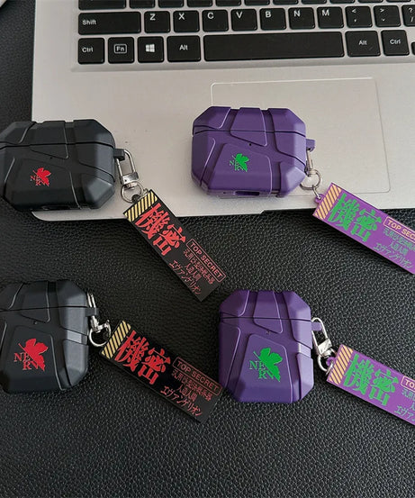 EVANGELION Earphone Case for AirPods 1 2 3 Pro 2 Case Anime Earphone Protective Cover for AirPods 4 Drop-resistant Shell