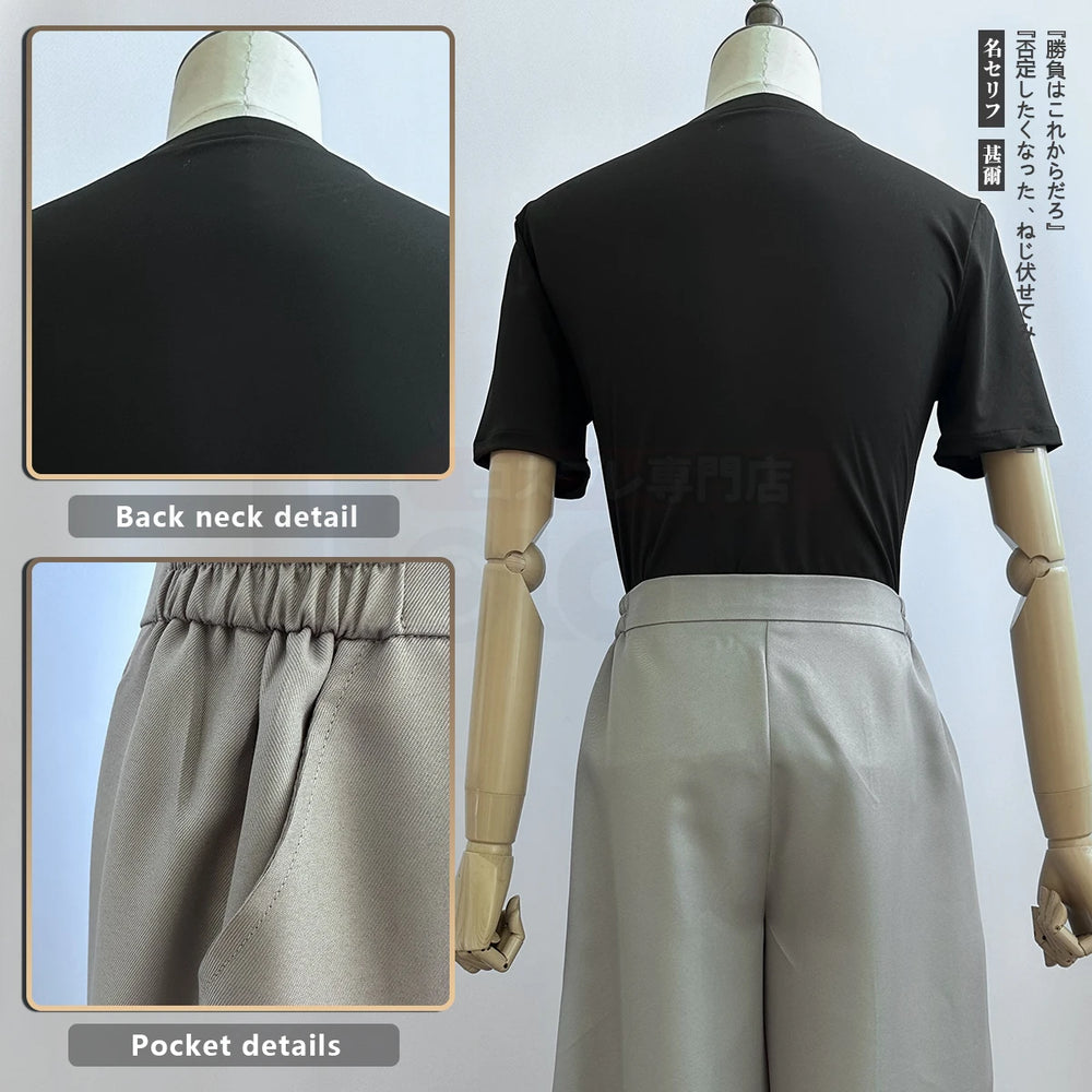HOLOUN Jujutsu Kaisen Fushiguro Toji Cosplay Costume Set – Complete Outfit with Wig 4