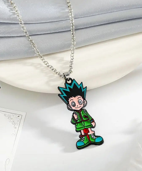 Anime peripherals: HUNTER alloy keychain, Xiaojie pendant, necklace, personality pendant, kids toys holiday gift