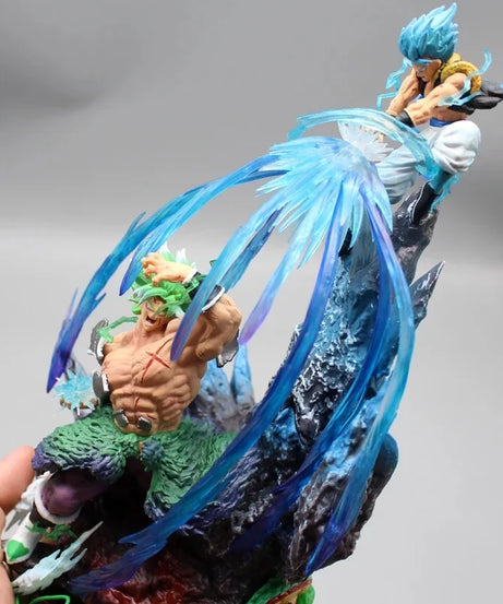 20cm Dragon Ball Broly Anime Figures Broly Vs Gogeta Figurine Model Pvc Statue Doll Collection Toy Decoration Christmas Toy Gift