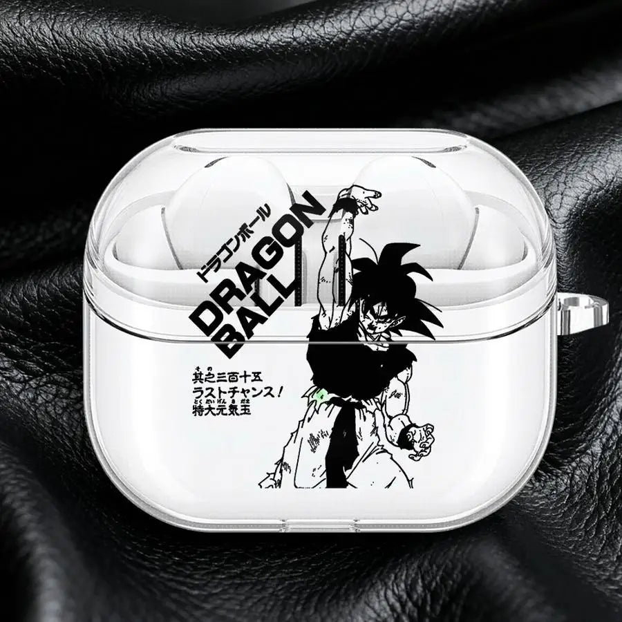 Dragons B-Alls Z Gokus Clear Earphone Cases Cover With Hook Case For Samsung Galaxy Buds 2Pro Live 2 4Pro 3Pro 3 FE 4 Pro