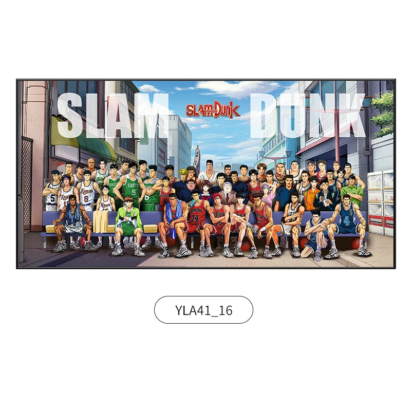 Slam Dunk Wall Art – Sakura Path Anime Mural for Bedroom or Living Room