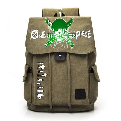 One Piece Anime Backpack Cosplay Luffy Unisex Students School Bag Large Capacity Bookbag Laptop Travel Rucksack Outdoor Bag