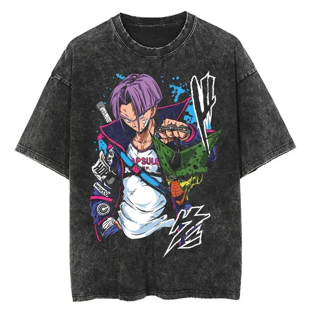 Dragon Ball Oversized Vintage T-Shirt – Streetwear Cotton Tee