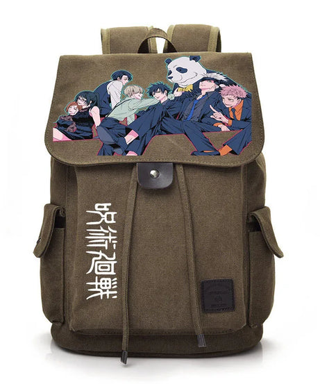Jujutsu Kaisen Anime Backpack Cosplay Gojo Unisex Students School Bag Large Capacity Bookbag Laptop Travel Rucksack Outdoor Bag