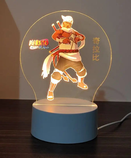 New Animation Naruto anime peripheral light-up stand night light Naruto Sasuke Uchiha Itachi Gaara Kakashi Tsunade holiday gift