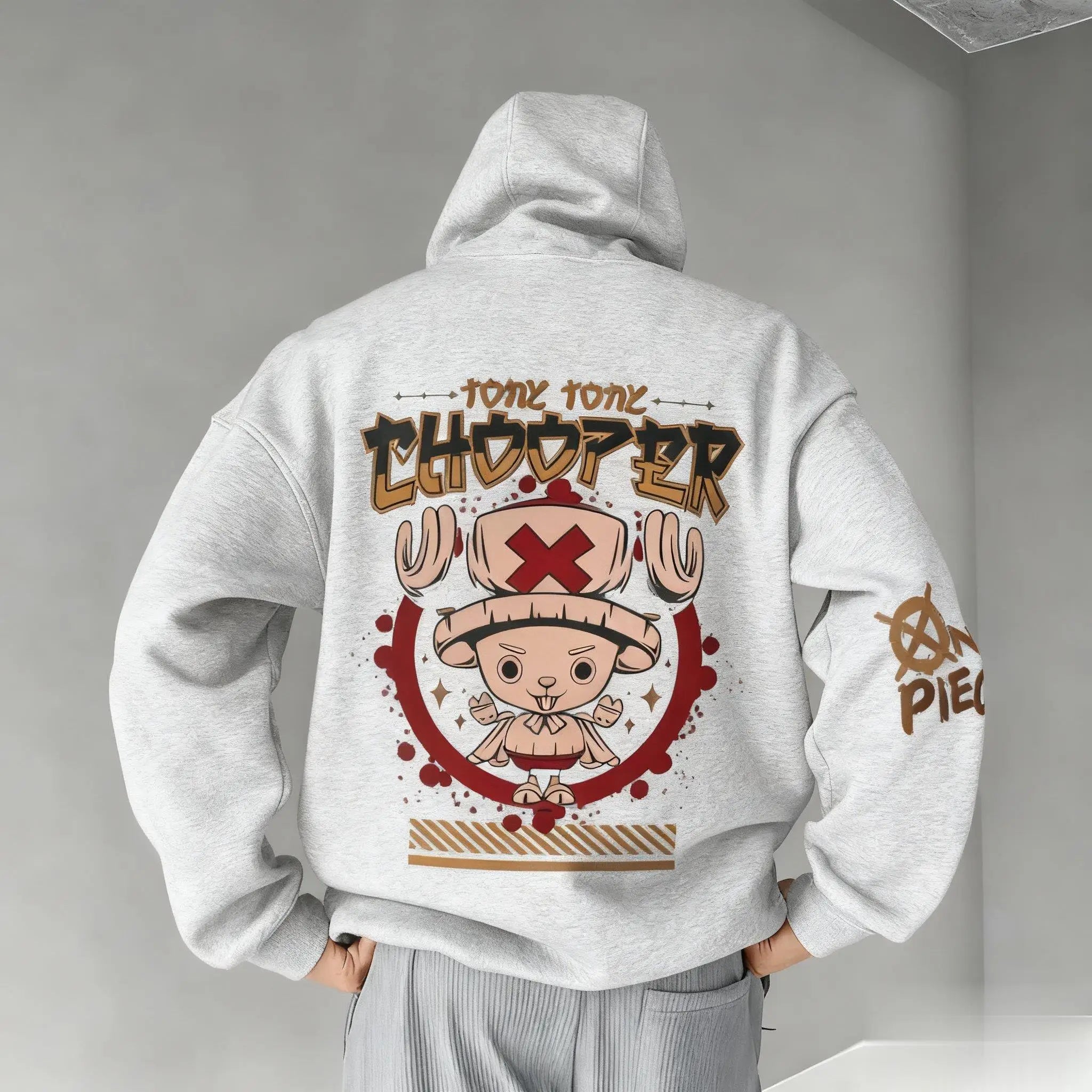 One Piece Anime Chopper Pullover Hoodie Men Women Autumn Winter Trendy Streetwear Casual Graphic Print Cosplay Hooded Sweatshirt