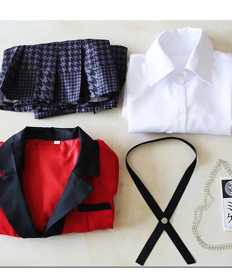 Yumeko Jabami Cosplay Costume School Uniforms Jabami Yumeko Outfits Full Set with Stockings Girl JK School Uniform For Comic Con