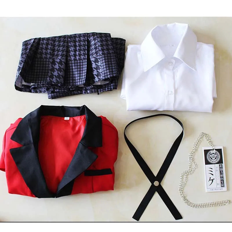 Kakegurui Yumeko Jabami Cosplay Costume — School Uniform Set 2
