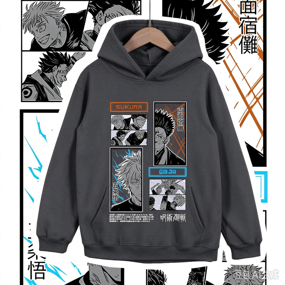 Jujutsu Kaisen Gojo Satoru Graphic Hoodie – Boys & Girls Casual Pullover Top 8