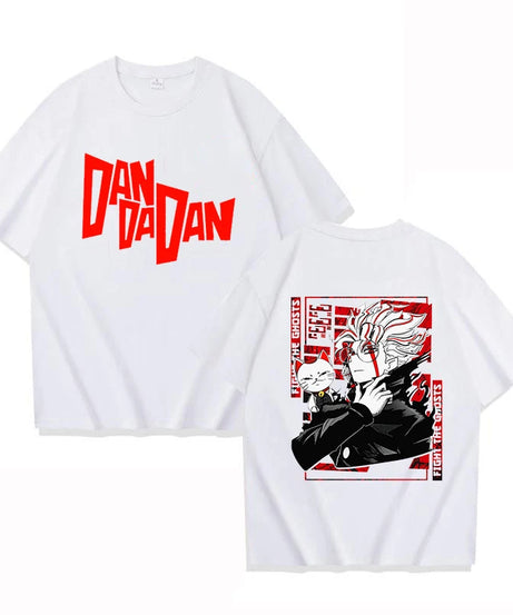 New Anime Dandadan Print T Shirt Women Men Short Sleeve Tops Tees Summer Fashion Loose Casual T-shirt