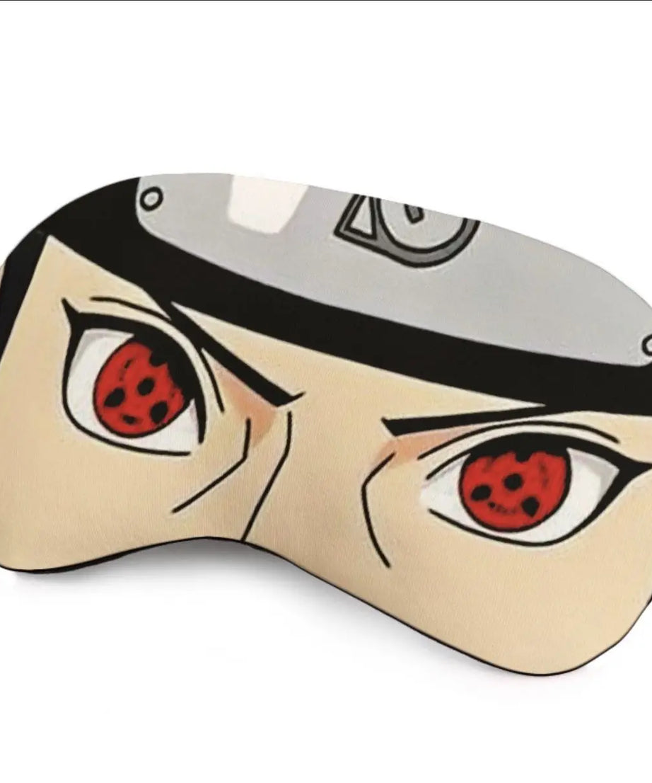 Naruto Peripherals Sasuke Itachi Kakashi Eye Mask Light-blocking Sleep Student Eye Mask Sleeping Role-playing Prop Gift
