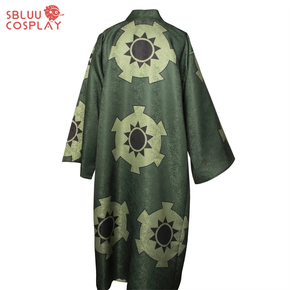 One Piece Wano Country Roronoa Zoro Cosplay Costume – Green Kimono Outfit 4
