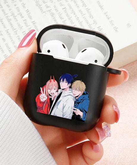 Anime Chainsaw Man Airpods Case for Apple Airpods Pro 2 1 2 3 Protective Denji Makima Aki Pochita Airpods Pro Case