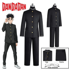 Dandadan Okarun (Ken Takakura) Cosplay Costume — Gakuran Uniform & Wig
