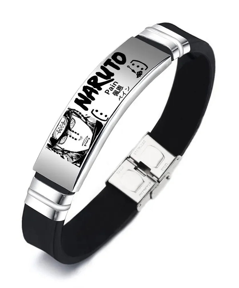 Naruto Kakashi Bracelet Stainless Steel Men's Women's Jewelry Pendant Charm Couple Bracelets for Lover Friend Women Gifts New