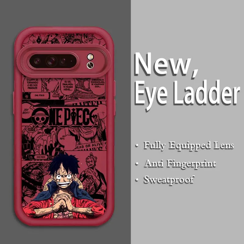 One Piece Eye Ladder Case – Shockproof Soft TPU Cover for Google Pixel 9–7A Pro/XL 5G