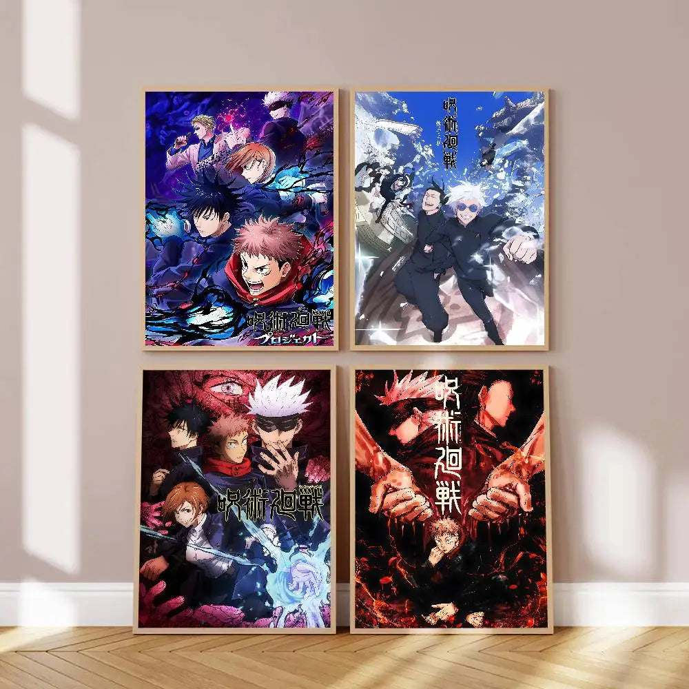 Anime Jujutsu Kaisen Graphic Poster – Self-Adhesive Waterproof Wall Sticker Decor 2