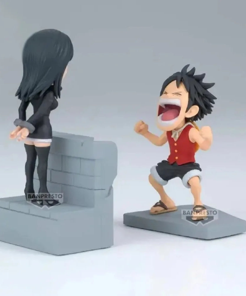 WCF Vol.17 ONE PIECE Nico Robin Luffy Enies Lobby PVC Anime Figure Model Toy Gift Desktop Ornament