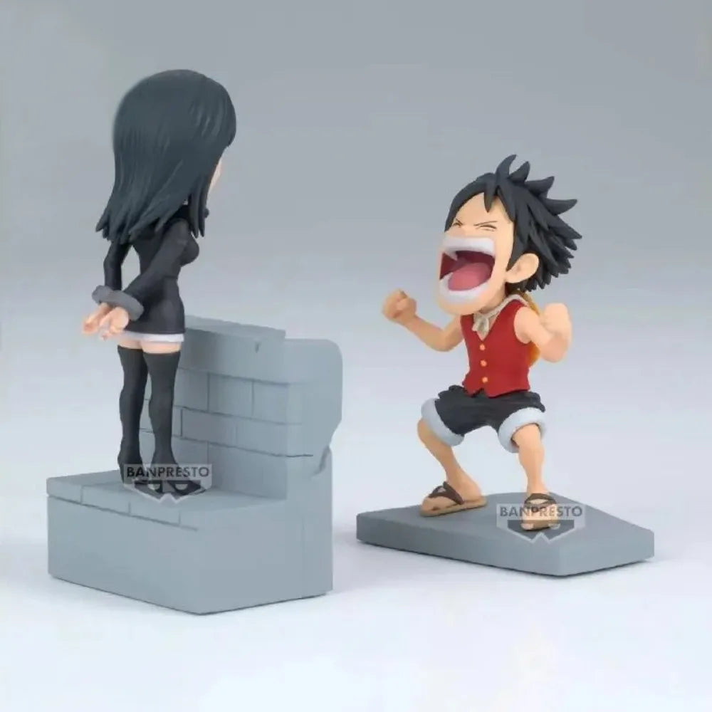WCF Vol.17 ONE PIECE Nico Robin Luffy Enies Lobby PVC Anime Figure Model Toy Gift Desktop Ornament