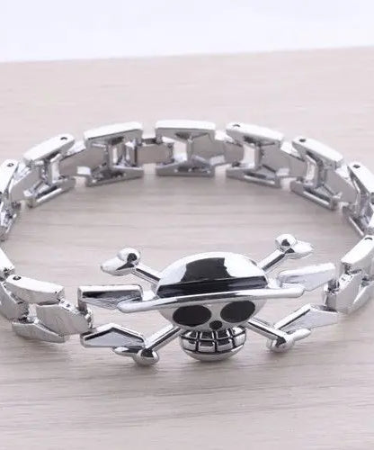 One Piece Animation Peripheral Bracelet OnePiece Logo Bracelet Alloy Fashion anime Animation Jewelry