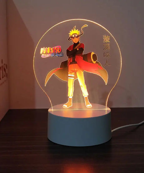 New Animation Naruto anime peripheral light-up stand night light Naruto Sasuke Uchiha Itachi Gaara Kakashi Tsunade holiday gift