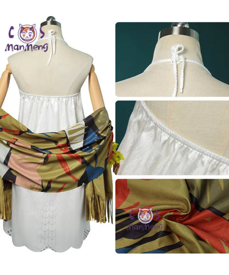 Game Reverse 1999 Enisey Cosplay Costume Sweet Girl Dress Bracelet Shawl Leg Ring Jewelry Set Carnival Party Enisey Complete Set