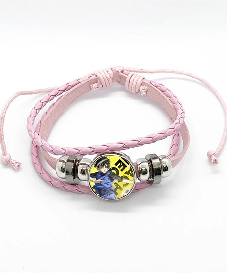 Anime Blue Lock Isagi Yoichi Chigiri Bachira Leather Bracelet Cosplay Unisex Adjustable Punk Wristband Jewelry Props