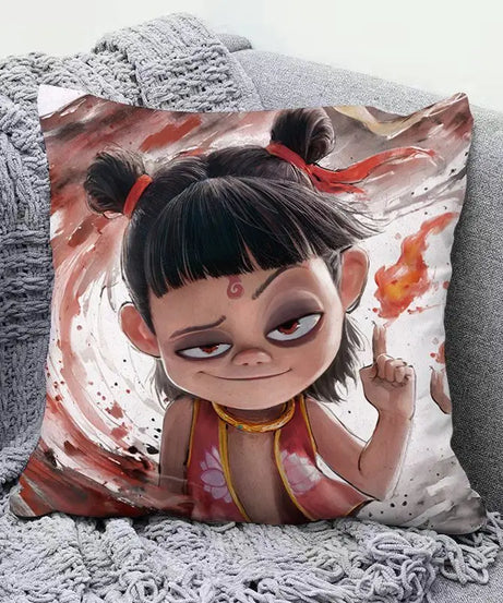 Ne Zha anime peripherals pillows cute personality creative fashion living room sofa bedroom cushions holiday gift