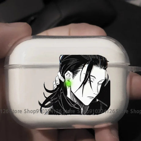 Jujutsu Kaisen Anime Transparent TPU Case for Airpods Pro 2 1 3 Sukuna Gojo Satoru Bluetooth