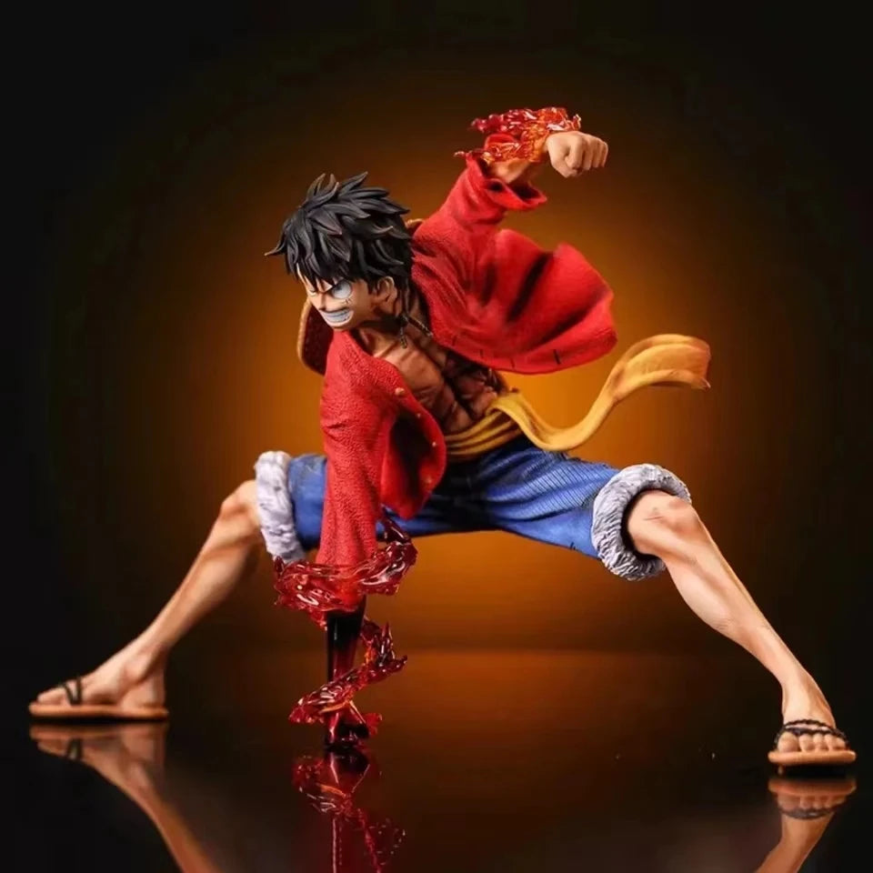18cm One Piece Monkey D. Luffy Luffy Figures Battle Style Action Figures Anime Collection PVC Model Doll Toys Kid Birthday Gifts