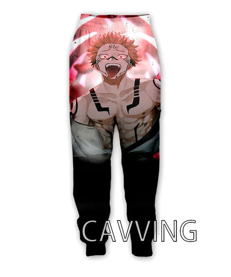 New Fashion 3D Print Anime Jujutsu Kaisen Casual Pant Sport Sweatpants Straight Pants Jogging Pants Trousers for Women/Men