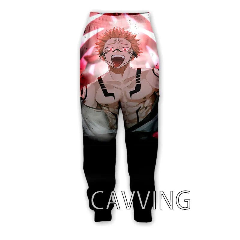 New Fashion 3D Print Anime Jujutsu Kaisen Casual Pant Sport Sweatpants Straight Pants Jogging Pants Trousers for Women/Men