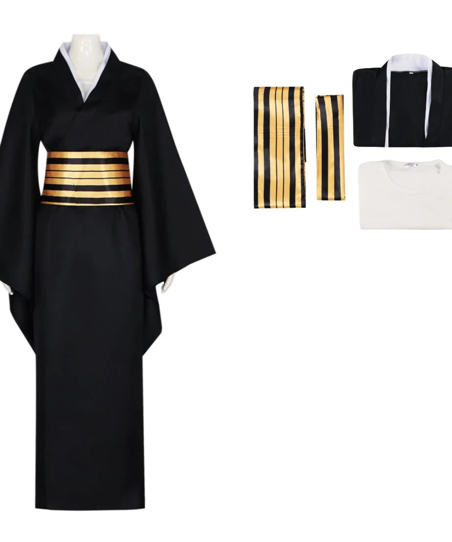 Demon Slayer Anime Peripheral Makomo Kanroji Mitsuri Kokushibo Nakime Costume  Style Kimono Cos Outfit Halloween Party