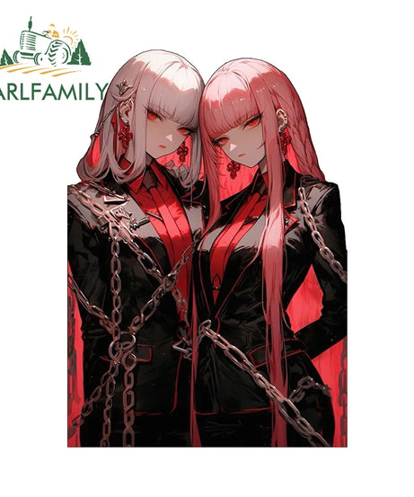 13cm x 7.4cm Zero Two Anime Car Sticker Motorcycle Bumper Funny Laptop Sunscreen Decal Scratch-Proof Fashion Decor